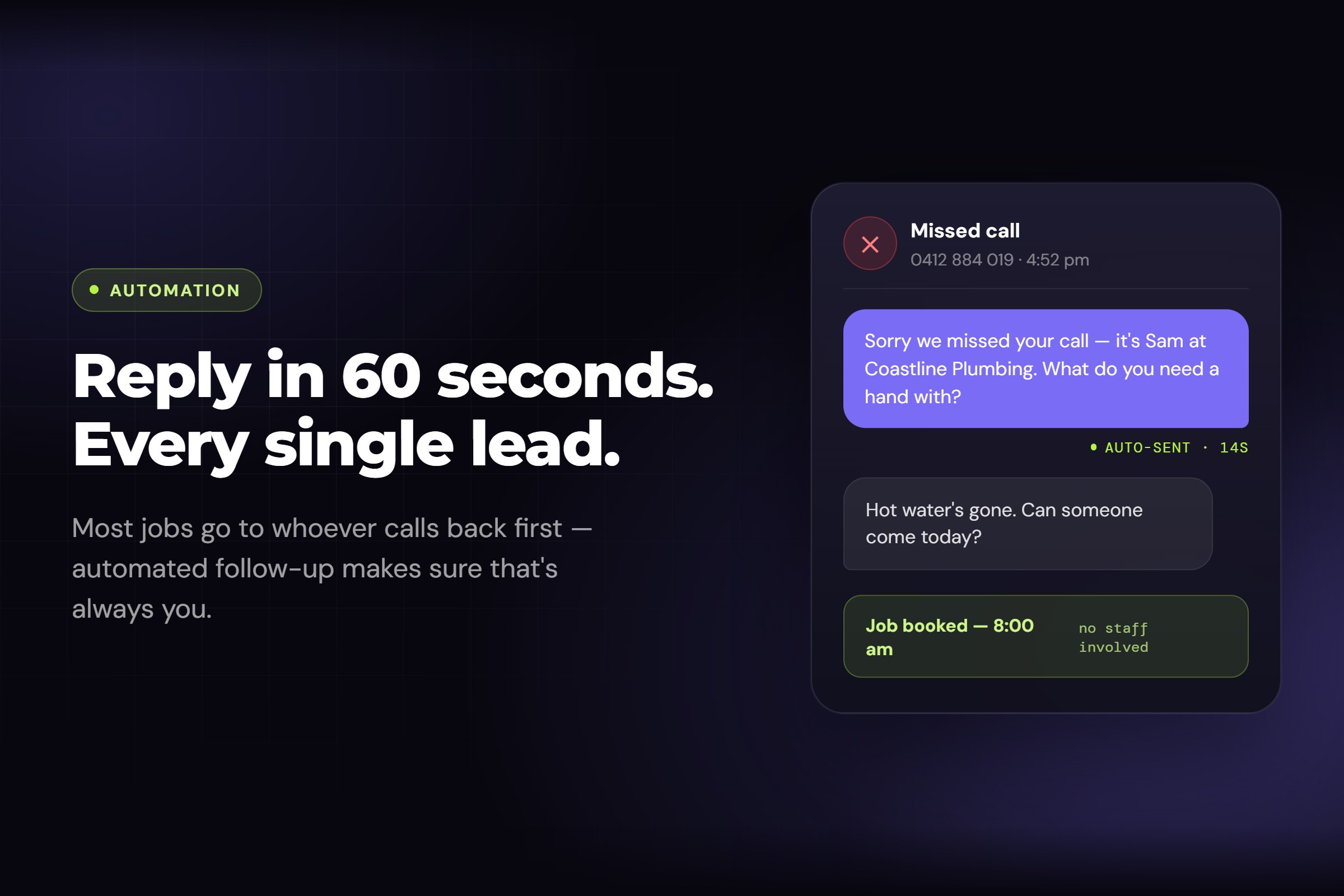 Stop Losing Jobs to Whoever Calls Back First