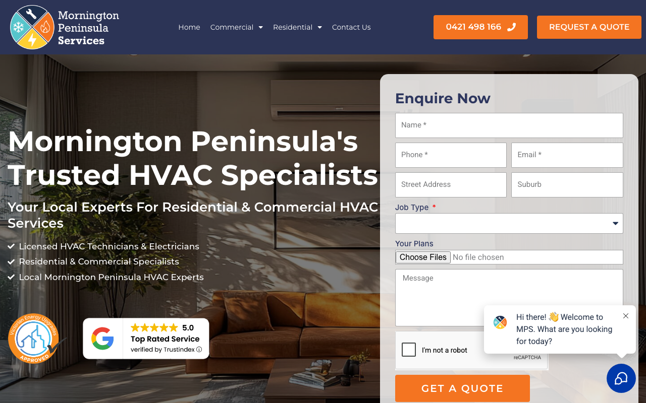 Mornington Peninsula Services website